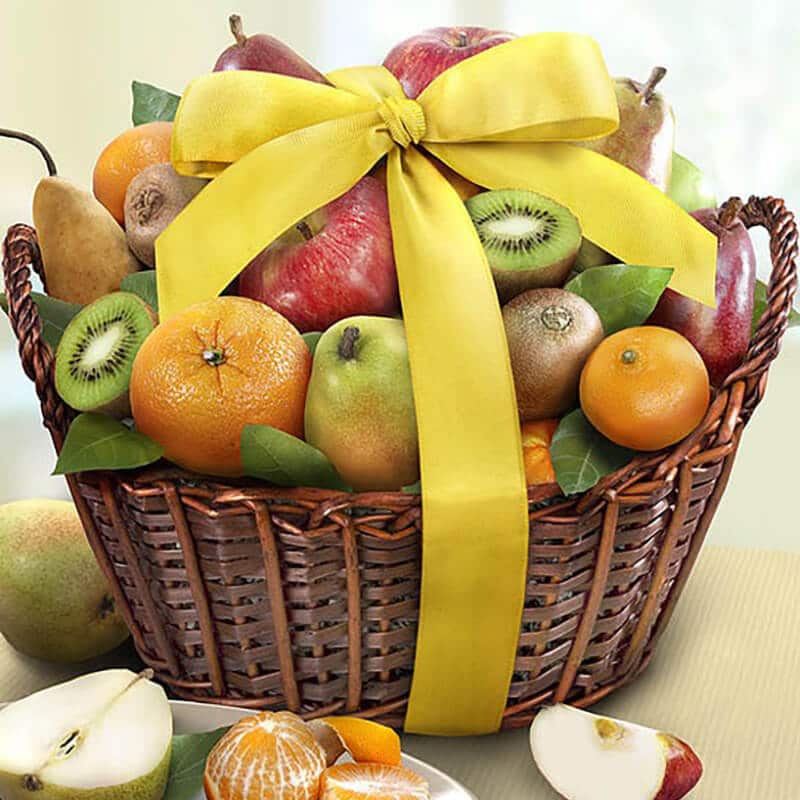 Fruit basket by 1-800 Baskets