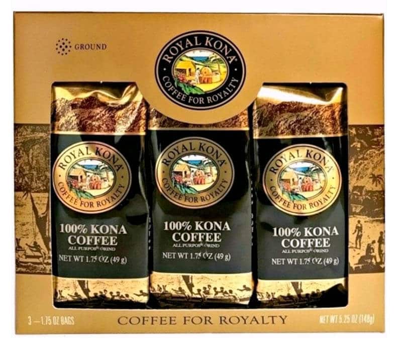 delicious kona coffee gift set
