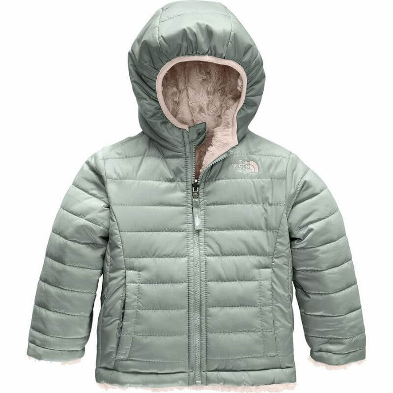 Toddler Girl's Meld Grey Color The North Face Mossbud Swirl Reversible Jacket