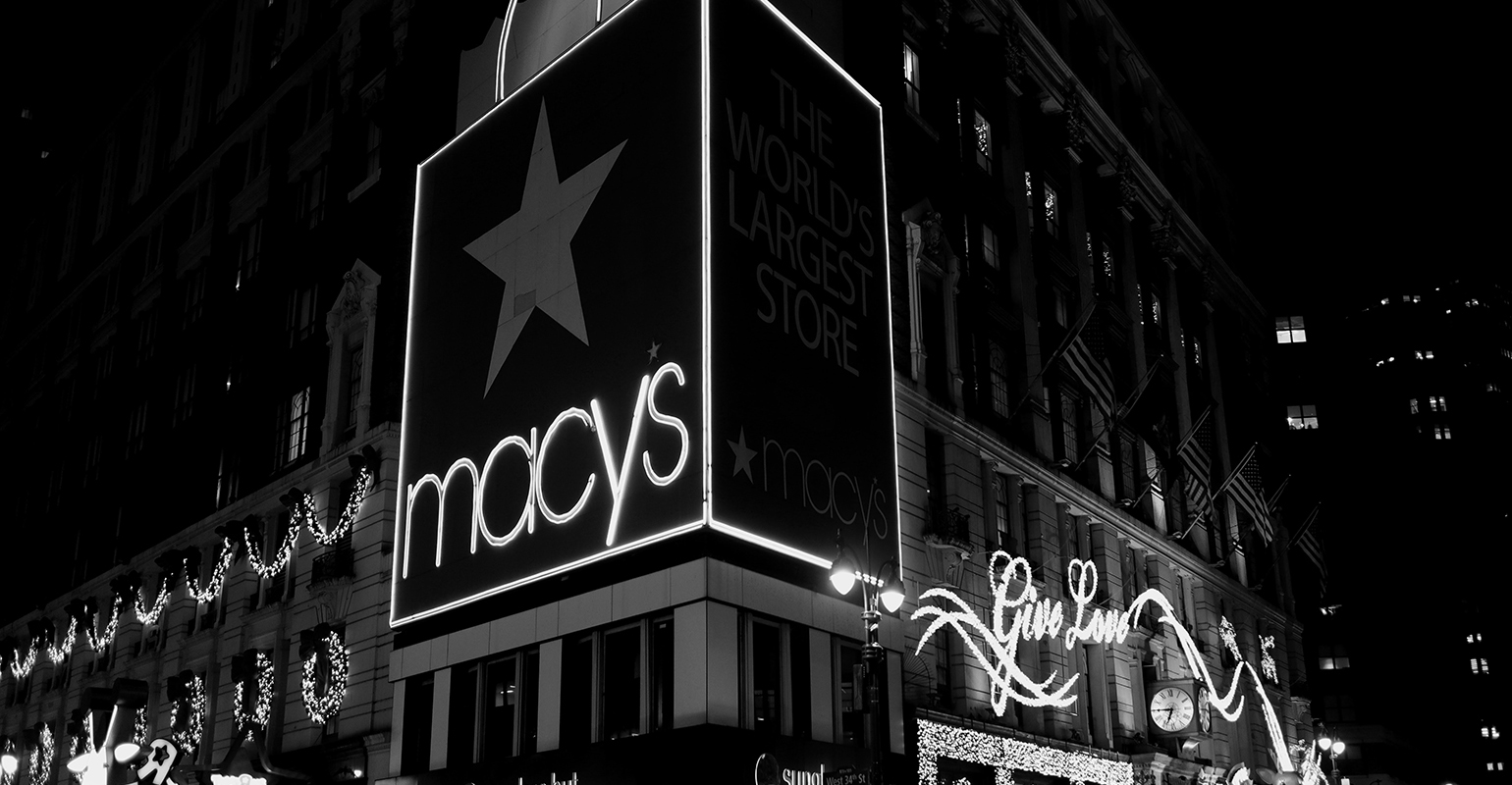 shopping at Macy’s department store
