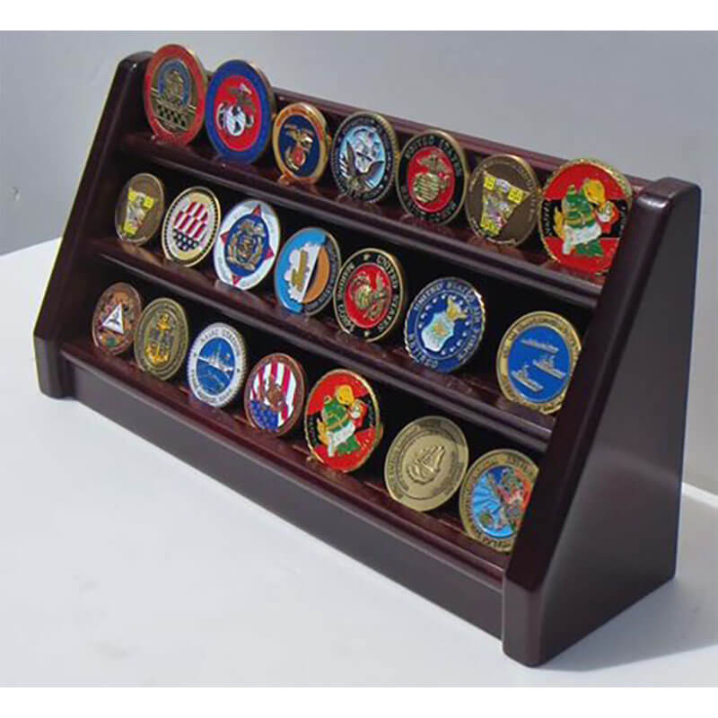 Three rows coin holder