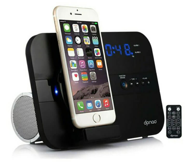Charging station with bluetooth speaker