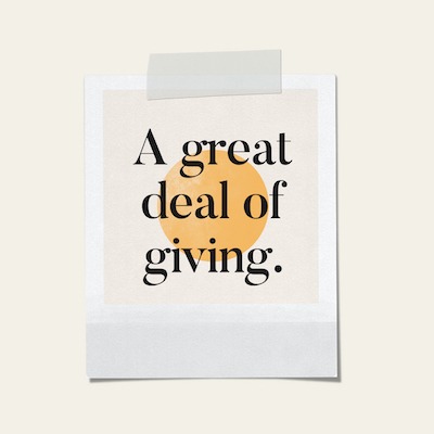 Giving Assistant is about Giving