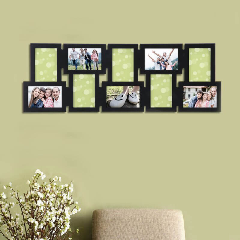 Beautiful family frame on the wall