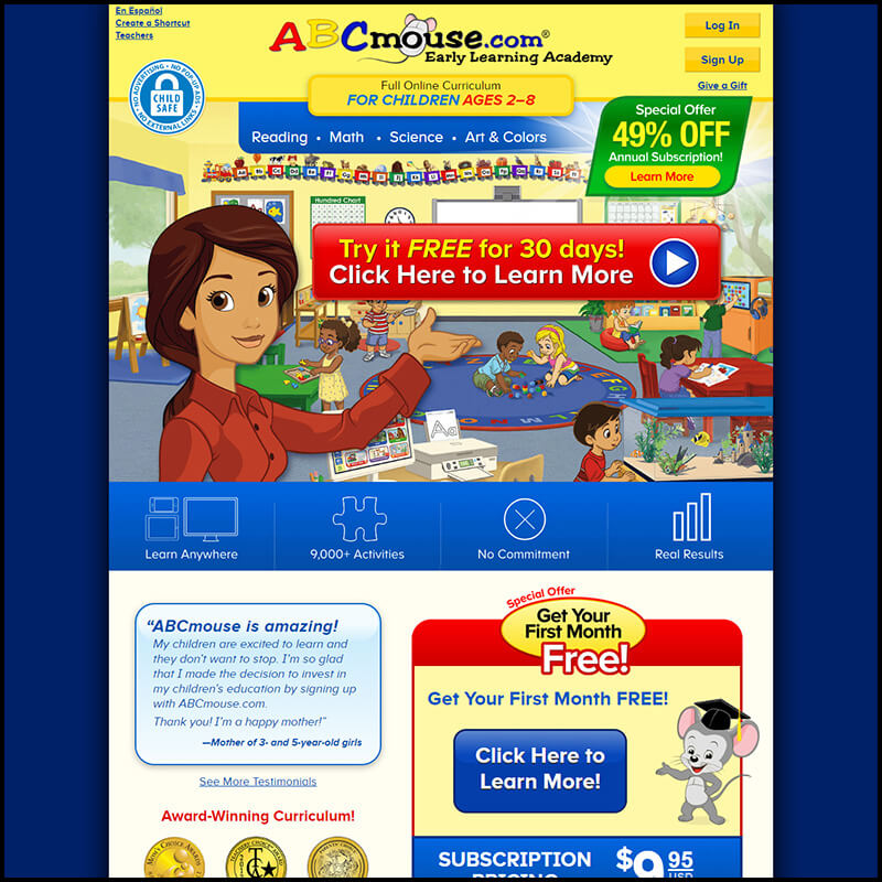 abc mouse home page