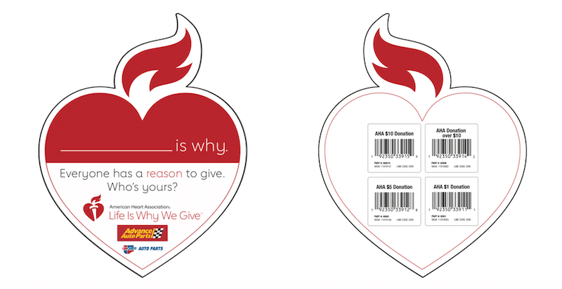 Shop with Advance Auto Parts and help the American Heart Association