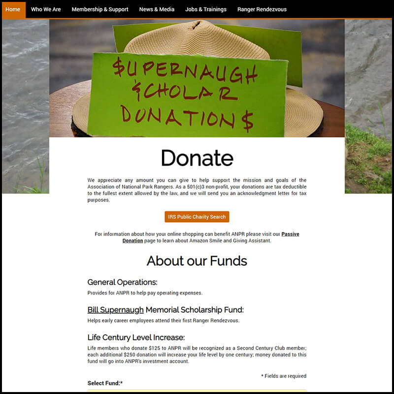Support and donate to Association of National Park Rangers