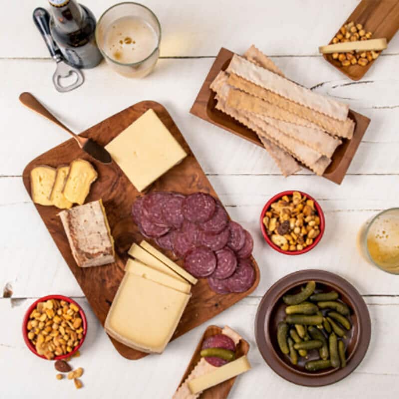 3 crowd pleasing cheeses, sweet treats and crackers