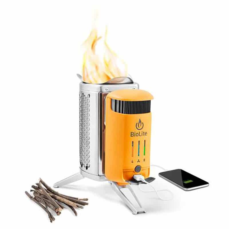 rechargeable devices camp stove