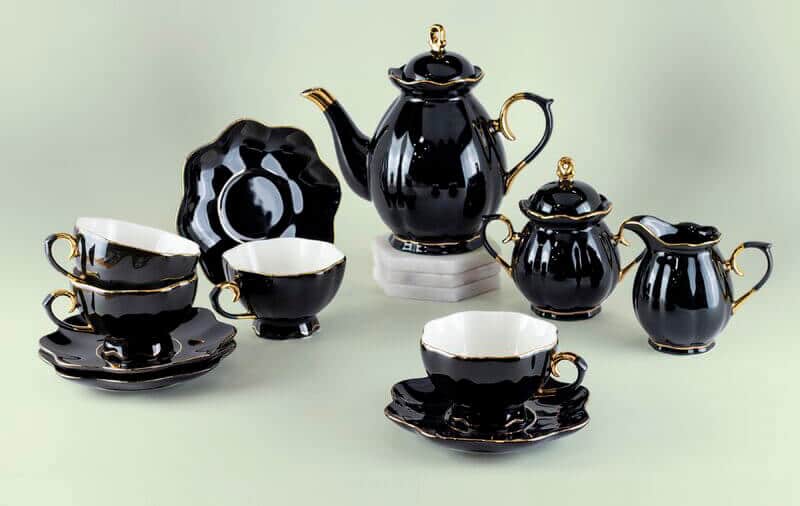 Beautiful porcelain tea set