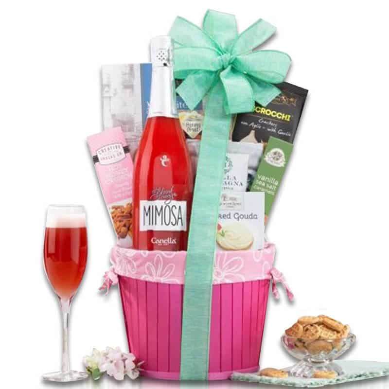 Elegant Mimosas gift basket