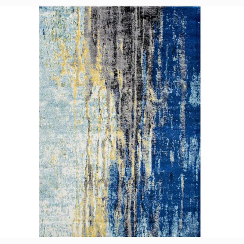 Waterfall area rug's abstract design