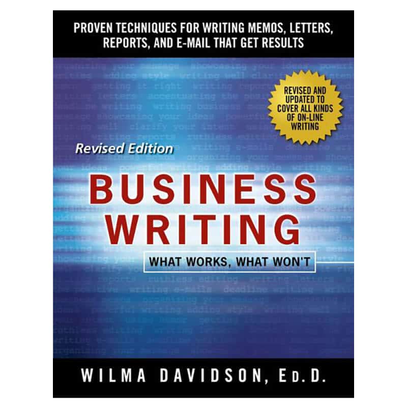 Book about Business Writing what works, what won't by WIlma Davidson