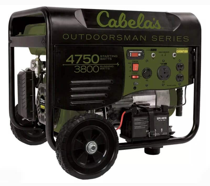 Cabela's outdoorsman generator