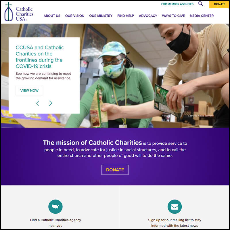 Catholic Charities USA help homelessness