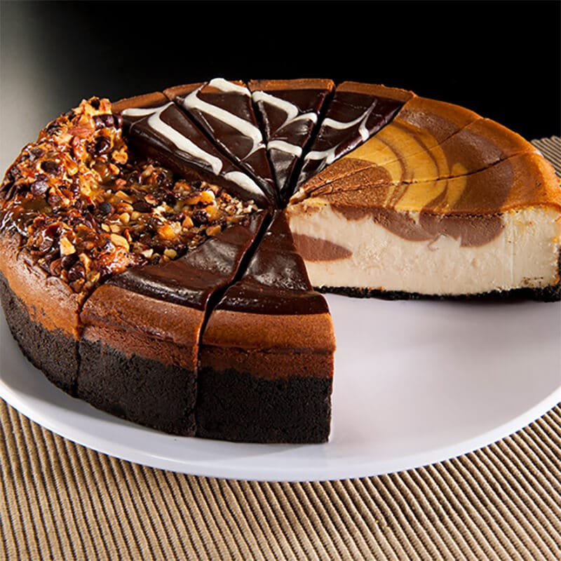 Chocolate lovers cheesecake sample