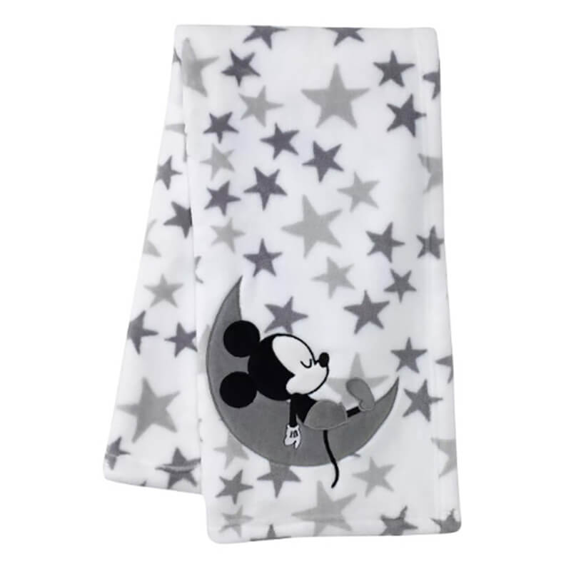 Black and white mickey mouse blanket