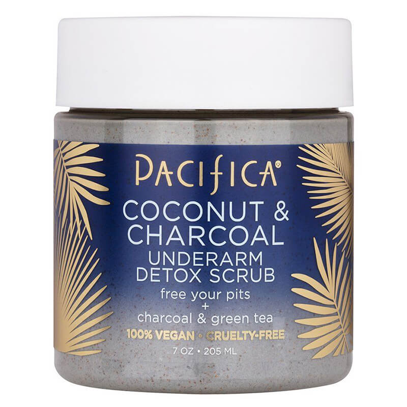 Pacifica coconut and charcoal underarm detox scrub