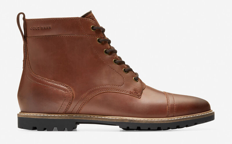 Leather lace-up boots like Nathan Cap Toe Boots
