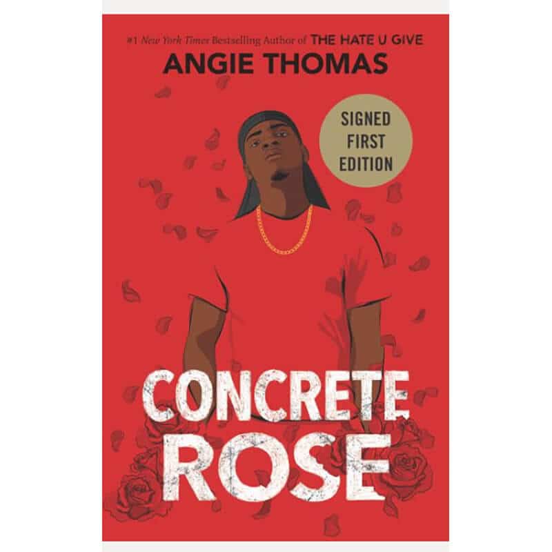 Book title Concrete Rose by Angie Thomas