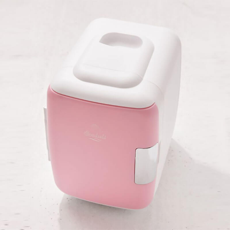 Pink portable mini beauty refrigerator