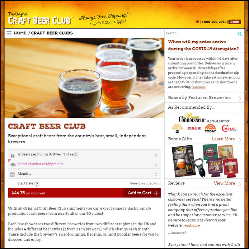 The original craft beer club site