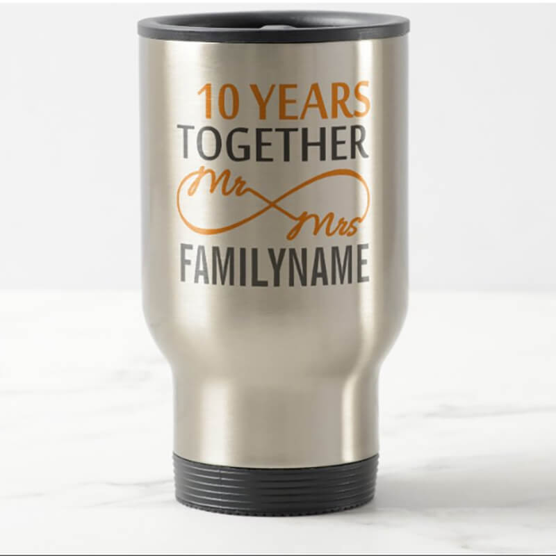Commuter mugs customize with the names