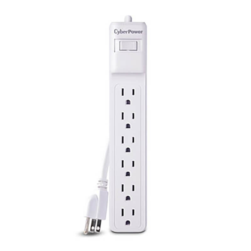 six outlet surge protector from cyber power