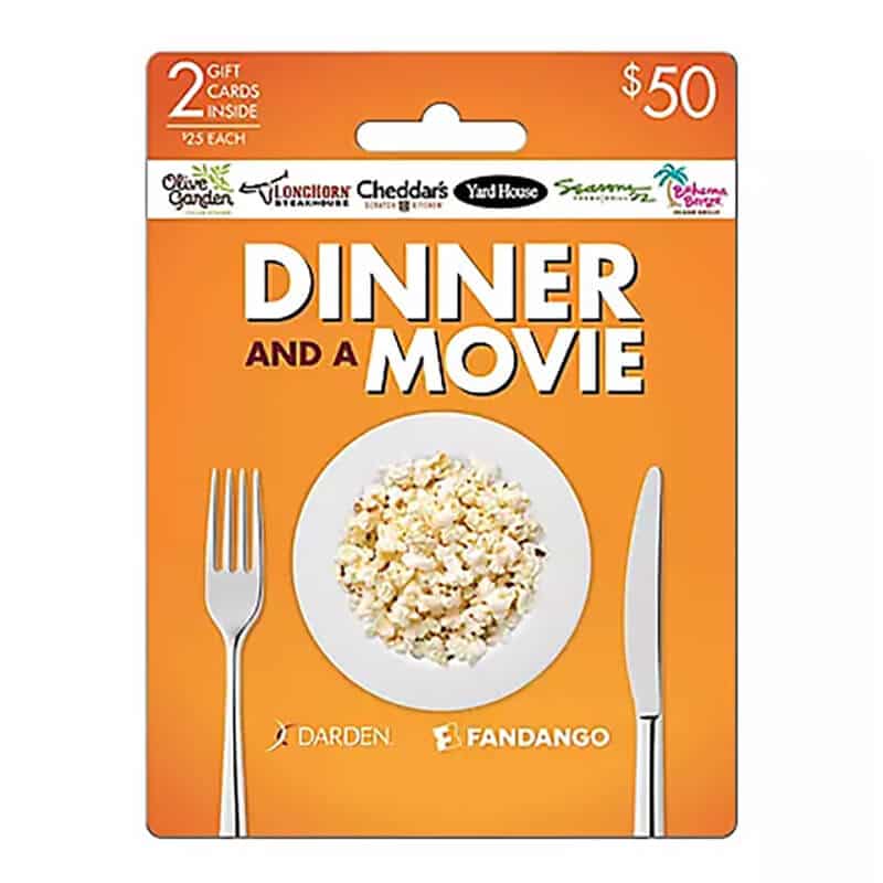 Darden Fandango Dinner and a Movie Gift Card