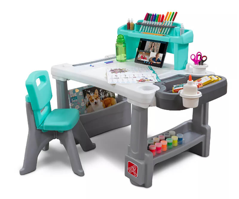 Step 2 Deluxe Creative Projects Kids Art Desk