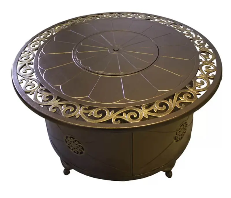 Stunning Ebern Designs Sorrels Aluminum Fire Pit Table