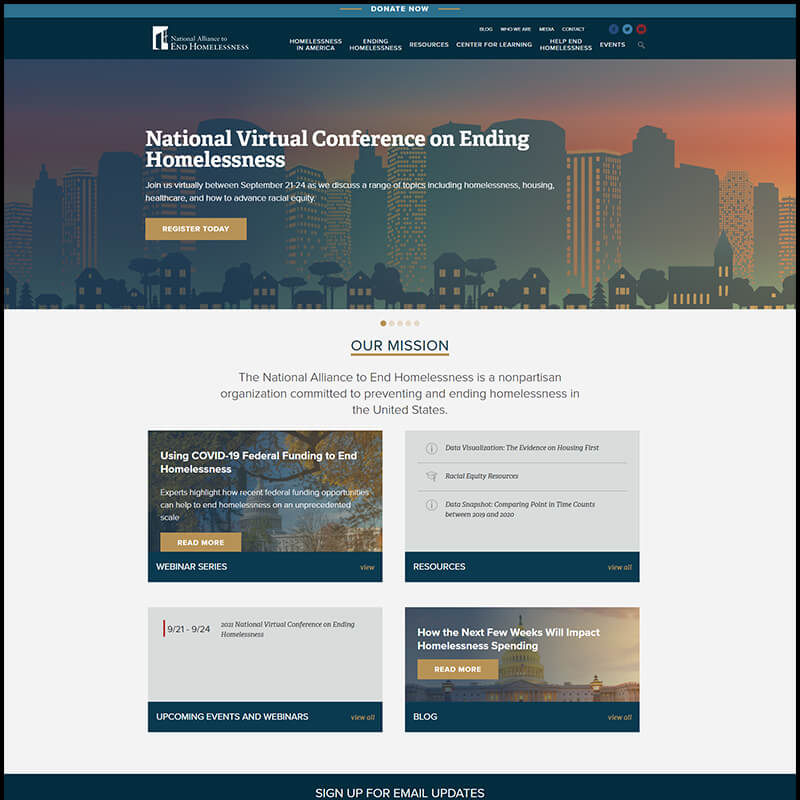 National Homelessness Law Center homepage