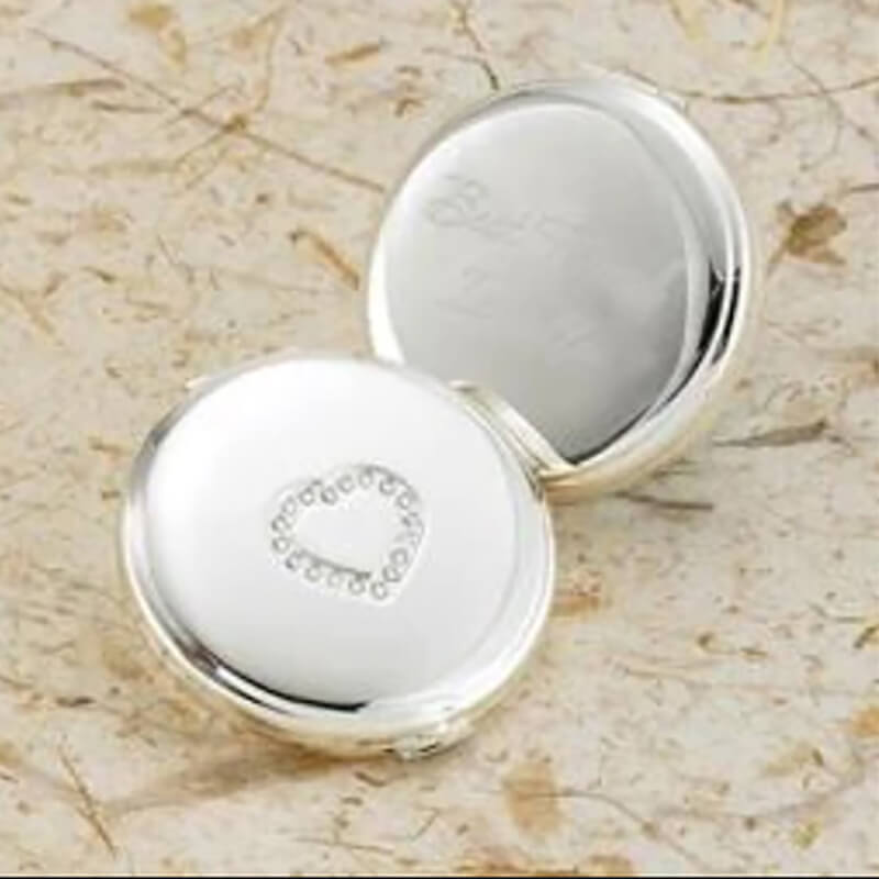 Silver plated compact