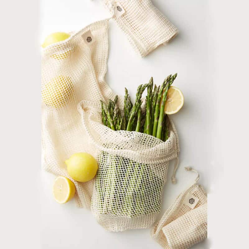 Breathable Organic Cotton Produce bags