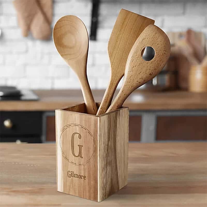 Wooded right cooking utensil with name
