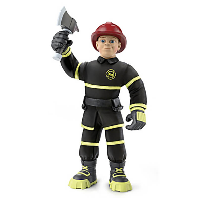 action figure stands Fireman Finn