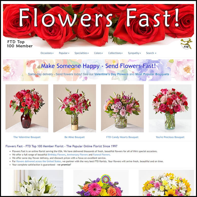 Flowers Fast same day flower delivery