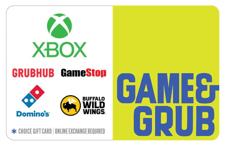 Game & Grub Choice eGift Card gift card