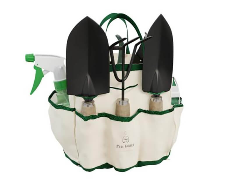 Tote and toolset outdoor gardening