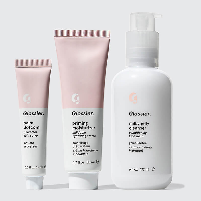 Glossier's 3 Step Skincare routine