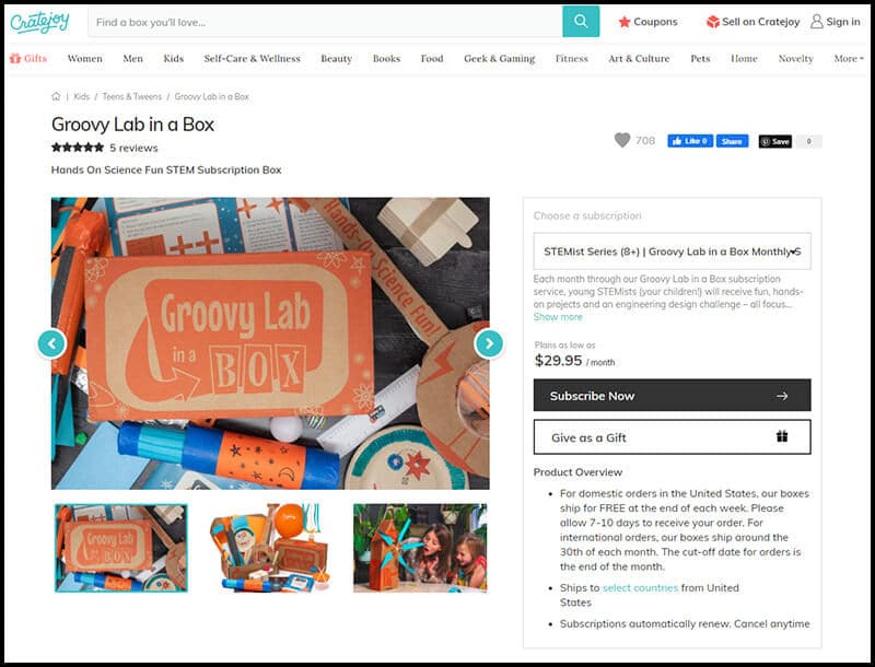 Where to buy Groovy Lab in a Box