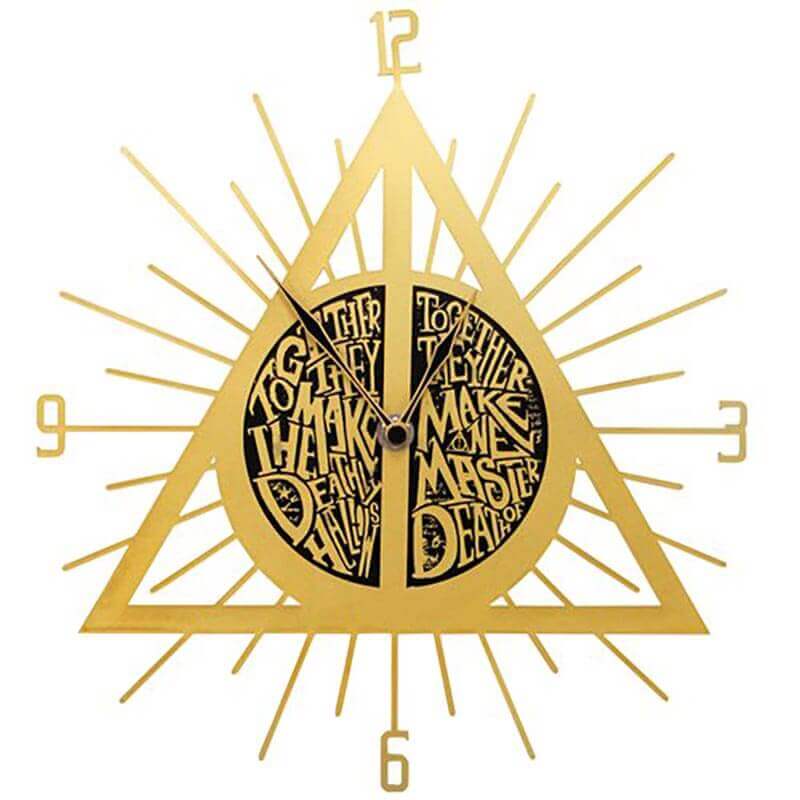 Harry Potter Deathly Hallows clock