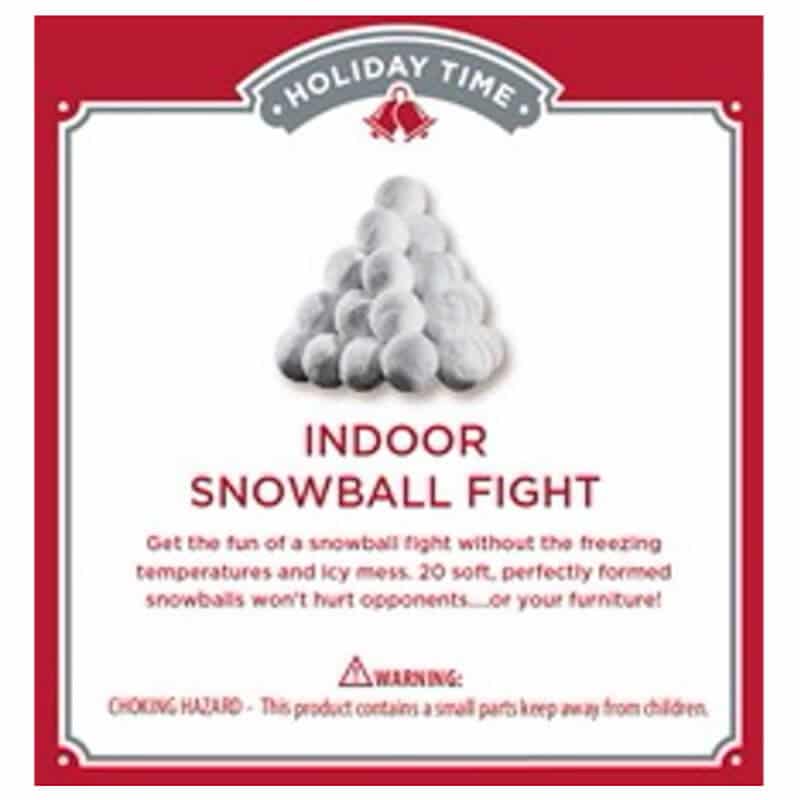 Indoor snowball fight gift
