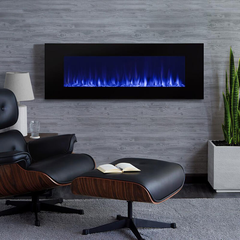 Infrared wall mount electric fireplace