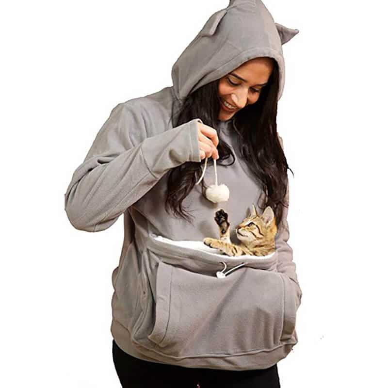 Kittyroo kitty carrying sweatshirt