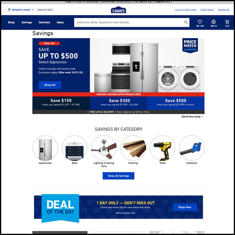 Lowe’s deal of the day
