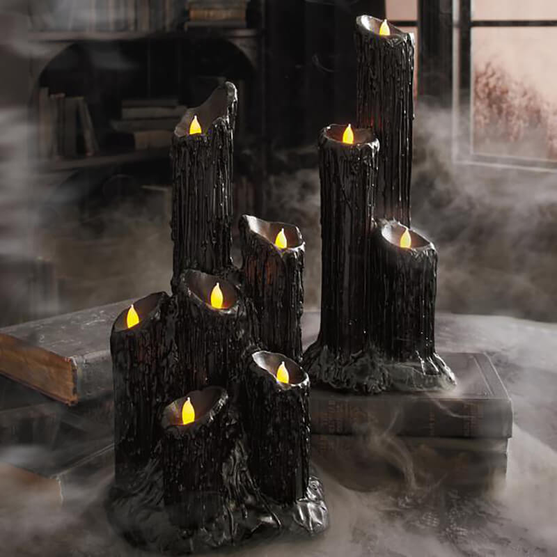 Dramatic, melting-wax candle prop