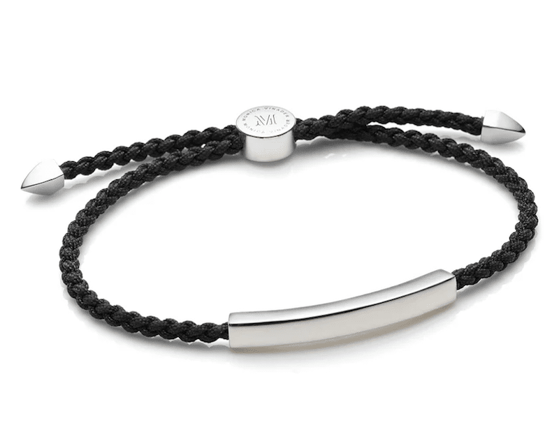 Monica Vinader leather bracelet for men