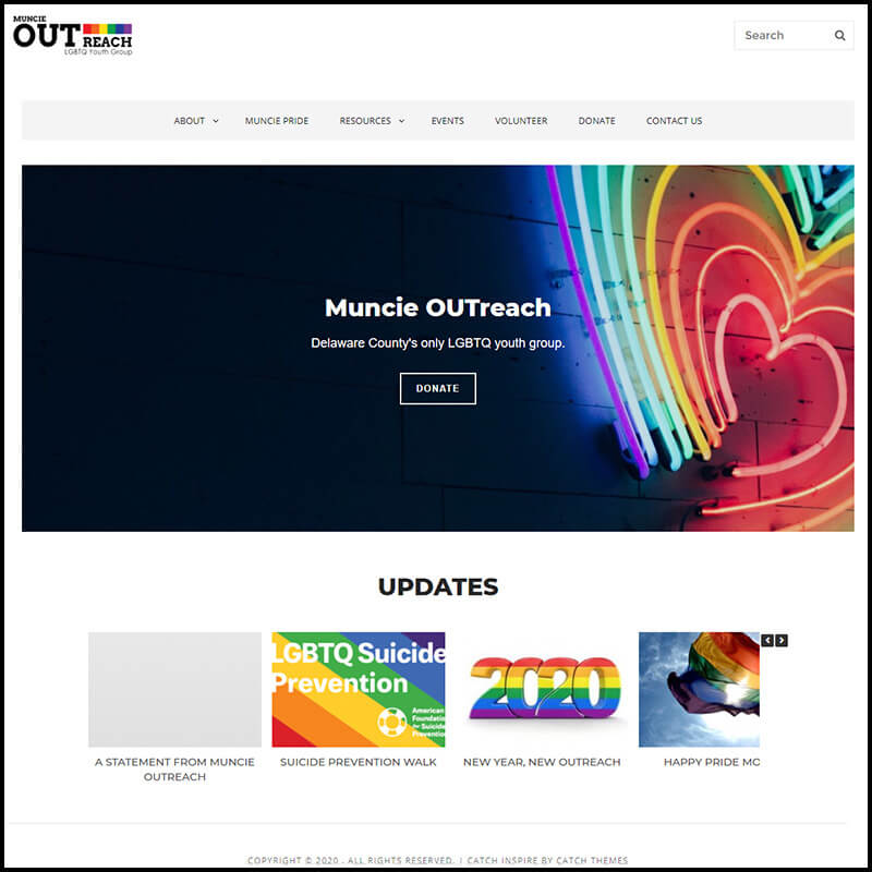 Muncie OUTreach homepage