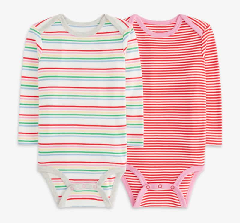 two organic baby suit